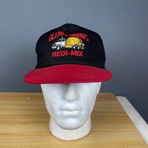 Darlington Glendenning Redi-Mix Men's Black & Red Trucker Hat – Snapback